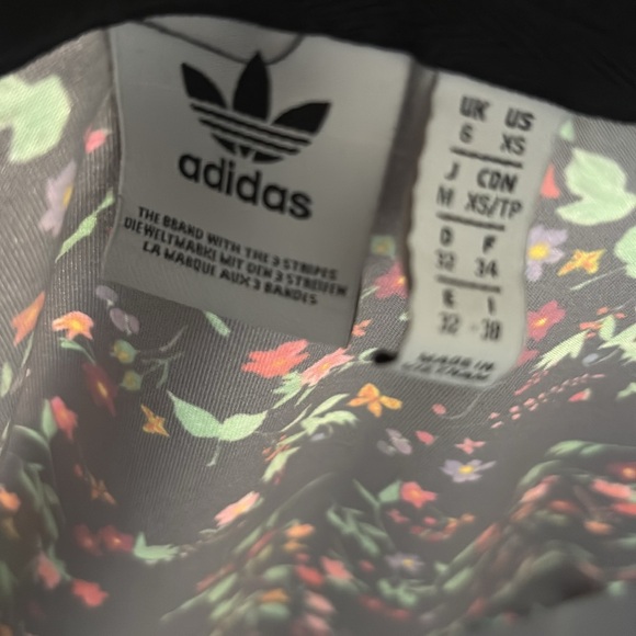 Adidas Women's Black Floral 'Oversized T-Shirt' Style Dress XS - Picture 5 of 5